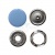 Кнопка рубашечная (закрытая) 9,5мм - эмаль, цв.182 - св.голубой - купить в Ачинске. Цена: 5.74 руб.