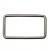 Рамка металлическая прямоугольная, 40 х 15 мм- тём.никель - купить в Ачинске. Цена: 4.60 руб.