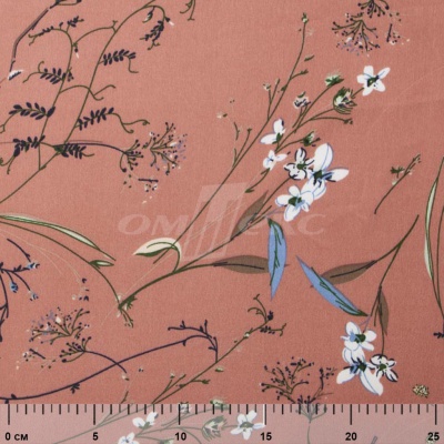 Плательная ткань "Фламенко" 2.1, 80 гр/м2, шир.150 см, принт растительный - купить в Ачинске. Цена 311.05 руб.