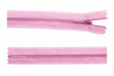 Молния потайная Т3 513, 60 см, капрон, цвет св.розовый - купить в Ачинске. Цена: 10.13 руб.