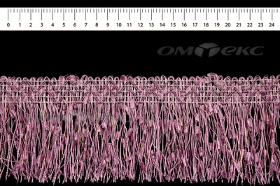 011-фиолет, Бахрома арт.001 шир.10см (упак.12+/-0,5м) - купить в Ачинске. Цена: 1 213.44 руб.