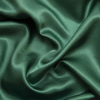 Поли креп-сатин 19-5420, 125 (+/-5) гр/м2, шир.150см, цвет зелёный - купить в Ачинске. Цена 157.15 руб.