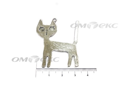 Декоративный элемент для творчества из металла "Кот" - купить в Ачинске. Цена: 13.33 руб.