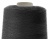 Швейные нитки (армированные) 28S/2, нам. 2 500 м, цвет чёрный - купить в Ачинске. Цена: 139.91 руб.
