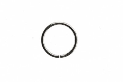 Кольцо металлическое d-15 мм, цв.-никель - купить в Ачинске. Цена: 2.45 руб.