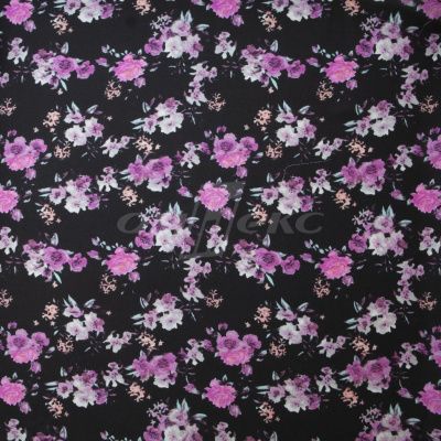 Плательная ткань "Фламенко" 20.1, 80 гр/м2, шир.150 см, принт растительный - купить в Ачинске. Цена 241.49 руб.