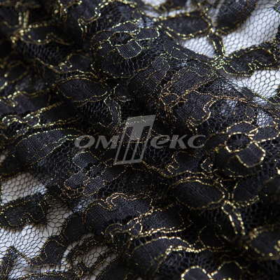 Кружевное полотно XD LACE 1-4, 80 гр/м2, шир.150см, цвет чёрный - купить в Ачинске. Цена 245.94 руб.