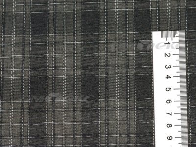 Ткань костюмная клетка 25235 2004, 185 гр/м2, шир.150см, цвет серый/бел - купить в Ачинске. Цена 