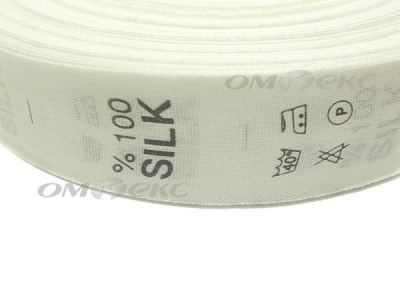 Состав и уход за тк.100% Silk (1000 шт) - купить в Ачинске. Цена: 520.46 руб.
