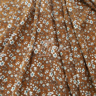 Плательная ткань "Фламенко" 11.1, 80 гр/м2, шир.150 см, принт растительный - купить в Ачинске. Цена 239.03 руб.