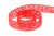 Тесьма кружевная 0621-1346А, шир. 13 мм/уп. 20+/-1 м, цвет 037-красный - купить в Ачинске. Цена: 563.45 руб.